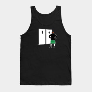 Funny Irish St. Patrick's Day Kilt Ireland Toilet Tank Top